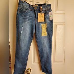 Democracy Ab technology freedom ankle skimmer jean, distressed size 8 NWT